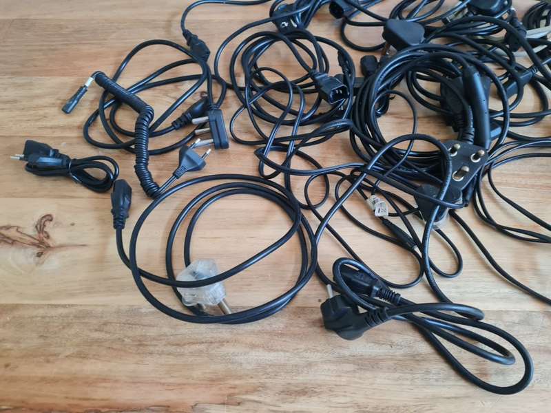 Job lot of PC power cables