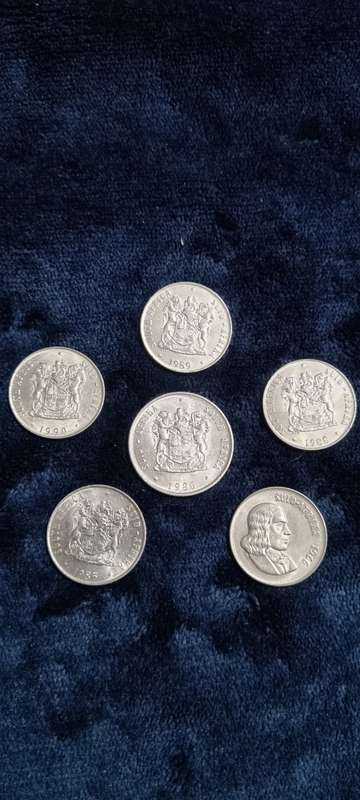 31 Old South African coins