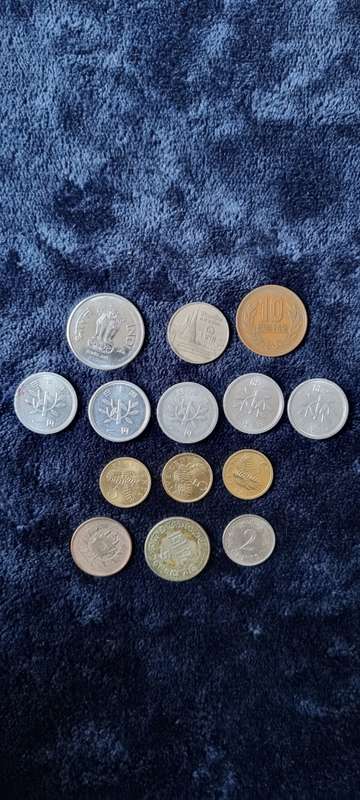 14 Asian coins