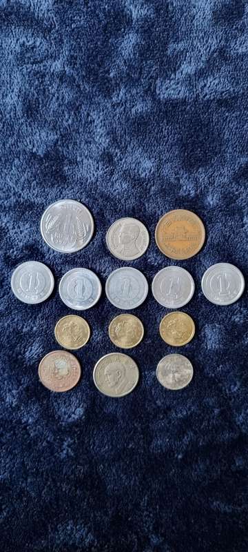 14 Asian coins