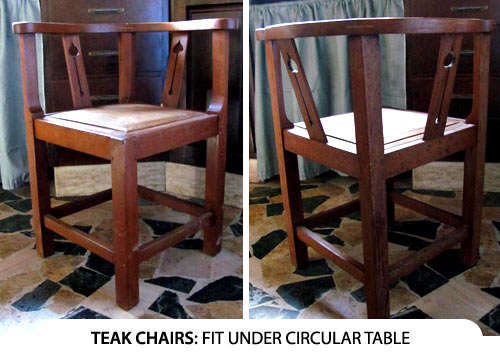 Teak Captain's Chairs
