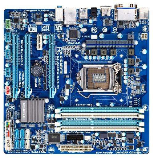 GIGABYTE GA-Z68MA-D2H-B3 LGA1155 DDR3 Sli ready