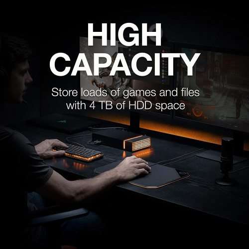 Seagate Firecuda Gaming Dock 4TB External Hard Drive  Thunderbolt 3