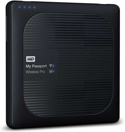 WD 3TB My Passport Wireless Pro Portable External Hard Drive, Wifi USB 3.0
