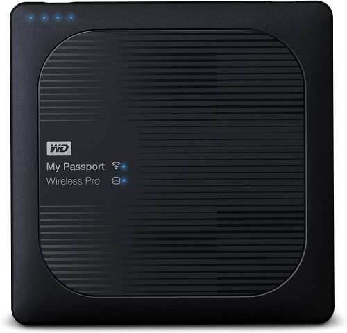 WD 3TB My Passport Wireless Pro Portable External Hard Drive, Wifi USB 3.0