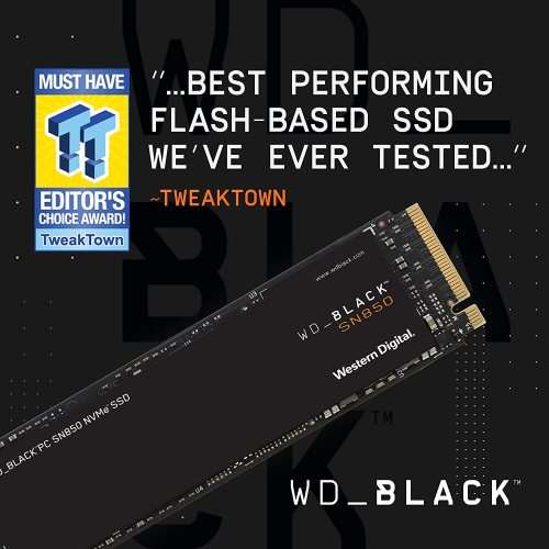 WD_BLACK 2TB SN850 NVMe Internal Gaming SSD - Gen4 PCIe, M.2 2280