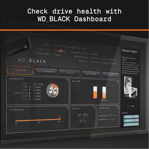 WD_BLACK 2TB SN850 NVMe Internal Gaming SSD - Gen4 PCIe, M.2 2280