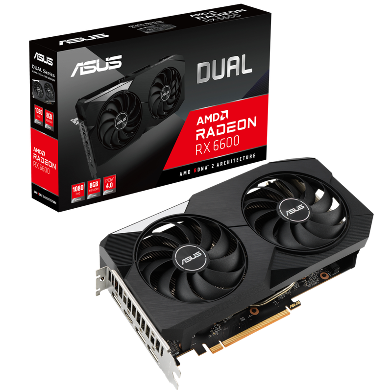 ASUS Dual Radeon RX 6600 8GB GDDR6