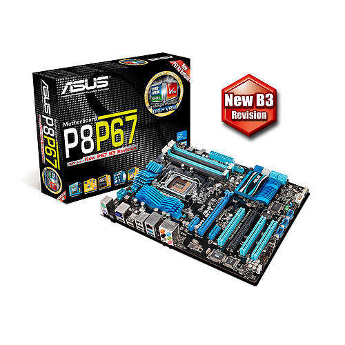 ASUS P8P67 (REV 3.1) LGA1155 Sata 6G USB3 Cross fire ready Board!!!!