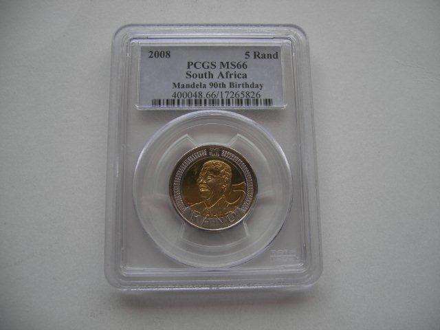 ## 2008 Mandela 90th Birthday R5 PCGS MS66 ## starting @ R1 w/ NO RESERVE ##