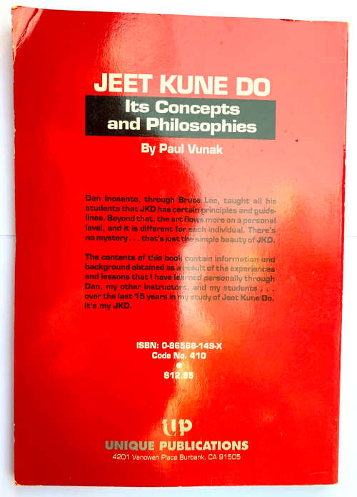 Jeet Kune Do - its concepts and philosophy - Paul Vunak (soft cover)