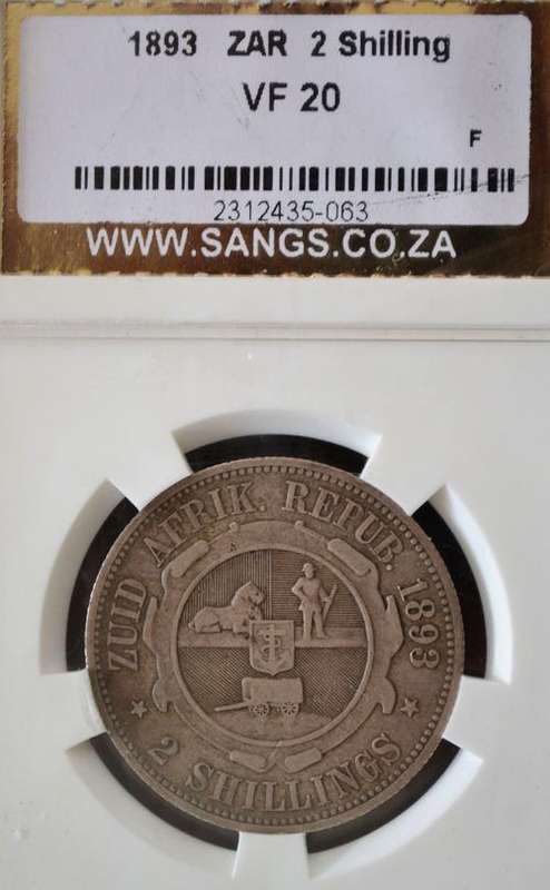 1893 ZAR 2 Shilling