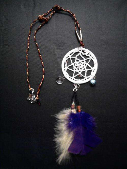 crocheted bead ,NECKLACE