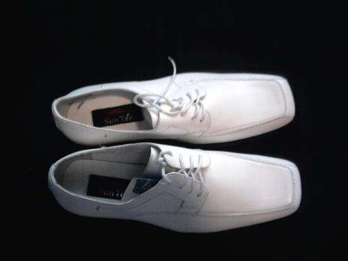 SUN-TEC MAN SHOES, WHITE,SIZE 8