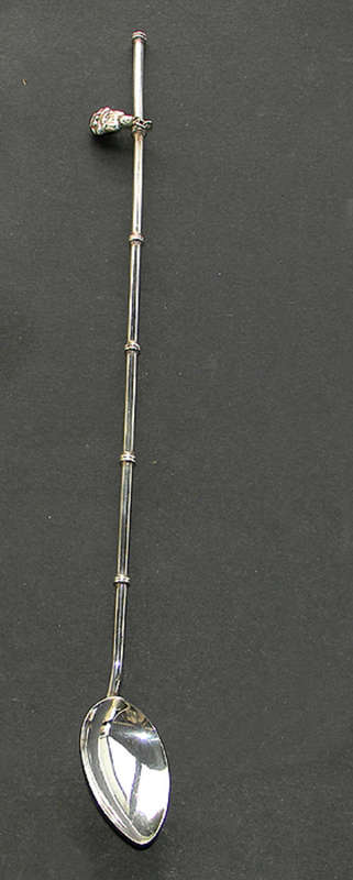 Japanese silver sipping spoon