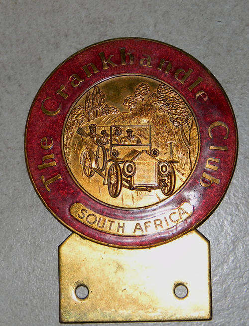 Crank handle Club Badge