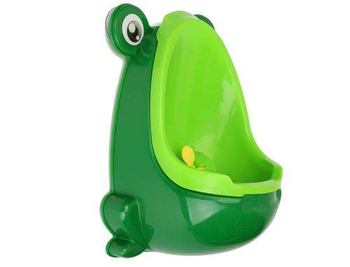 Boys urinal/potty trainer with suction cups and water wheel entertainment