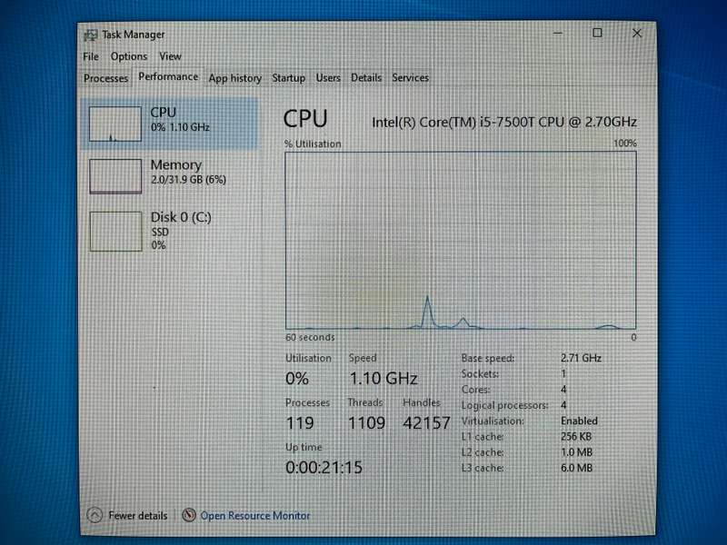 MONSTER Dell OptiPlex 7050 Mini, 32GB RAM, 1TB SSD, i5 2.7GHz 7th Gen