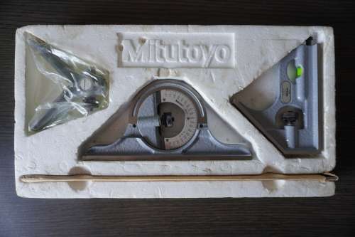 RARE FIND Mitutoyo Combination Square Sets Series 180-910 *still new, has never been used*
