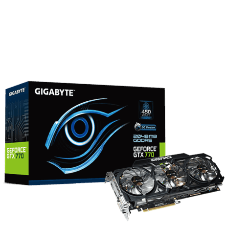Gigabyte GeForce GTX 770 2048MB Graphics Card (GV-N770OC-2GD)