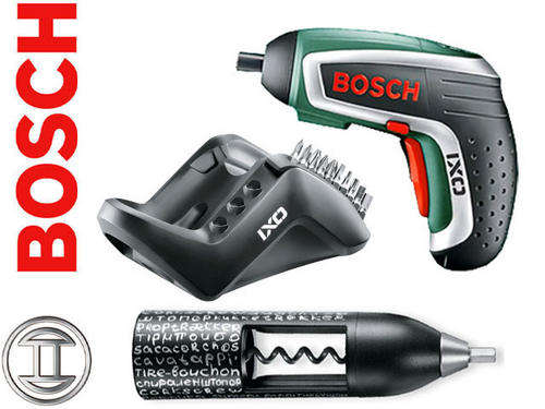 Bosch IXO Vino Cordless Lithium-Ion Screwdriver with Corkscrew