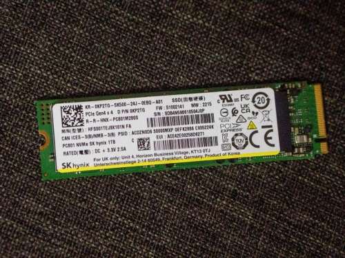 SK Hynix PC801 1TB M2 PCIe Gen4 x4 NVME OEM SSD
