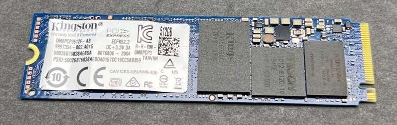 Kingston 512GB NVMe PCle 3.0 x4 Solid State Drive 2280