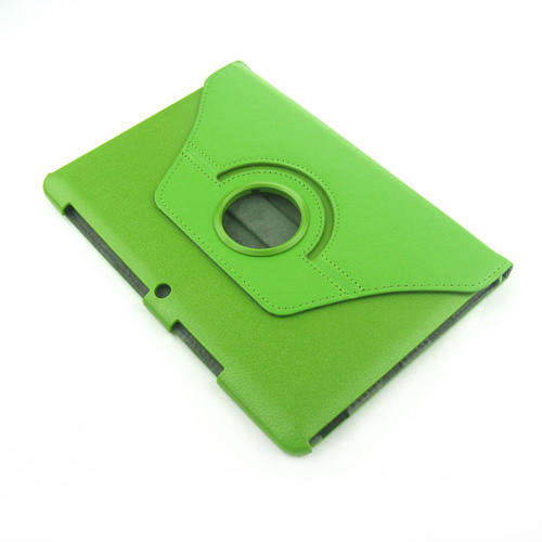 Green - 360 Rotation Leather Case Cover Folio for Samsung Galaxy Tab 10.1 P5100