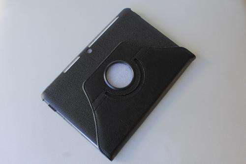 Black - 360 Rotation Leather Case Cover Folio for Samsung Galaxy Tab 10.1 P5100