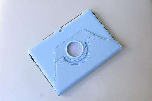 Blue - 360 Rotation Leather Case Cover Folio for Samsung Galaxy Tab 10.1 P5100