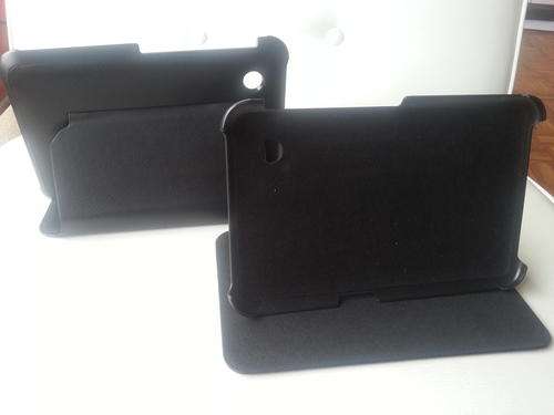 Samsung Galaxy Tab 7" P3100  - Leather Flip Case Phone Cover Black