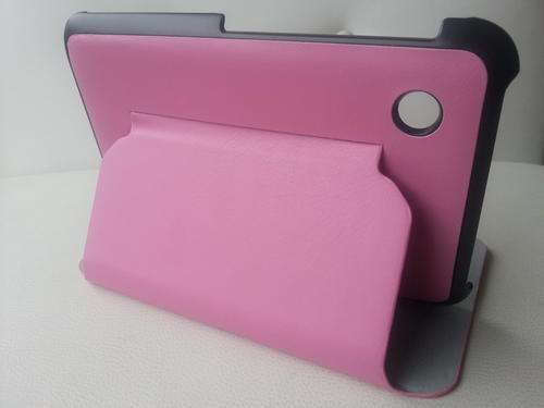 Samsung Galaxy Tab 7" P3100  - Leather Flip Case Phone Cover Pink