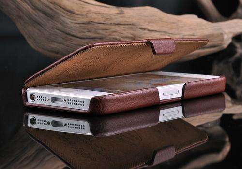 Genuine Leather - Folio Case For iPhone 5 5G /5S