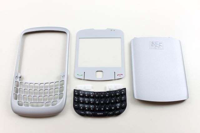 SILVER - BlackBerry 8520 Replacement Housing-Bezel-Face
