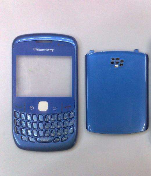 Light Blue - Metallic - BlackBerry 8520 Replacement Housing-Bezel-Face