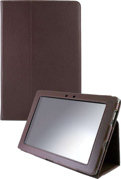 Asus Transformer Tab 10.1 Brown LEATHER Folio Case