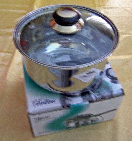 *LAST ONE* Bellini  18cm Saucepan with Glass Lid ~ Stainless Steel