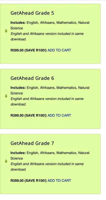GetAhead Primary School Revision Grades 1-7 CD's