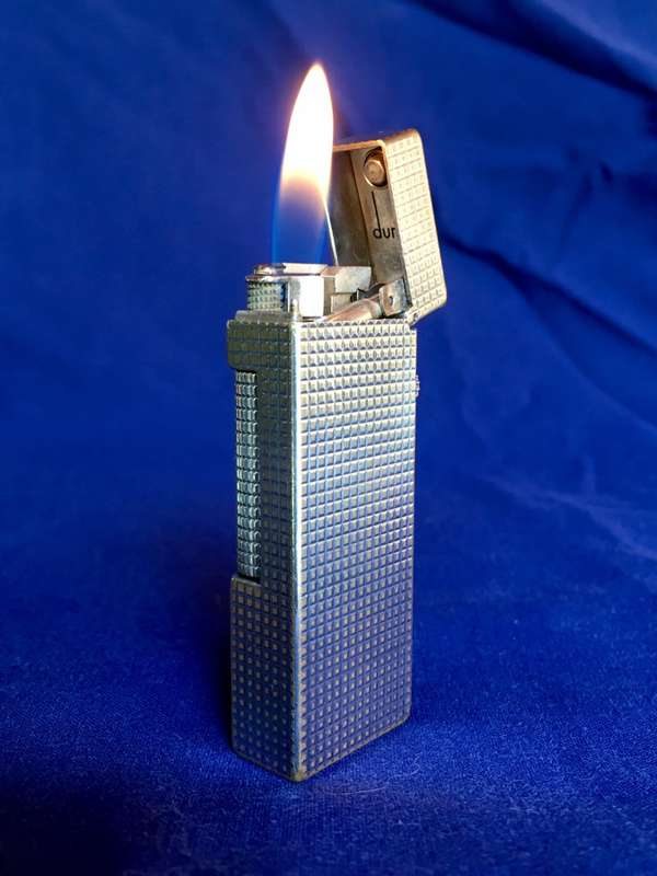 Dunhill Rollagas Lighter, Hobnail Pattern - Serviced, 6 Month Guarantee