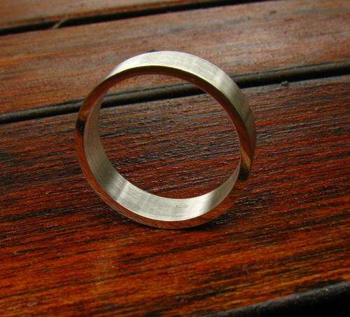Handcrafted 925 Sterling silver Men's ring. Typical wedding band