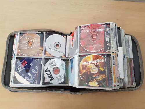 240+ Original CDs with booklets in Carry Case (Various Genres)
