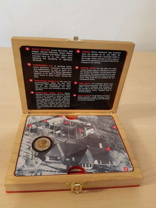 Nelson Mandela Robben Island Commemorative Coin & Letter In Presentation Box Set (Uncirculated)