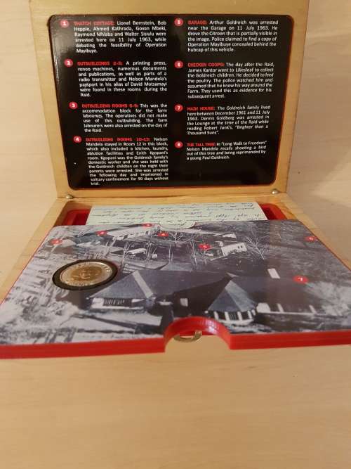 Nelson Mandela Robben Island Commemorative Coin & Letter In Presentation Box Set (Uncirculated)