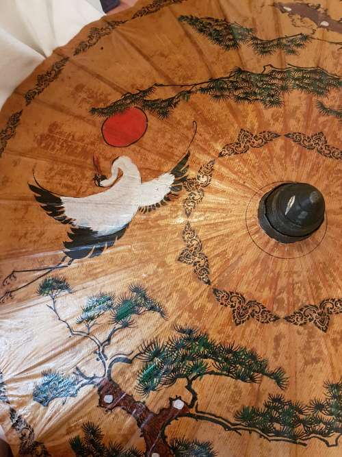 Vintage Japanese Parasol Umbrella
