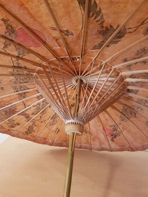 Vintage Japanese Parasol Umbrella