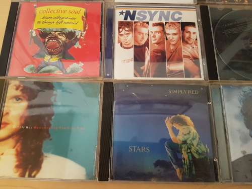 Lot of 40 Original Rock CD`s in Jewel Cases (Bid For All) (See Photos for Details) (Lot 1)