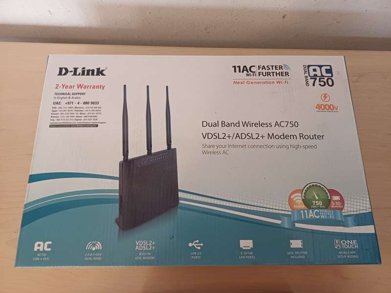 Wifi Network Combo D-Link Wifi Router and Asus Wifi Adapter PCE-AX1800 WLan Network Card (New)