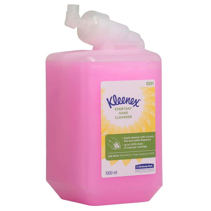 Kleenex® Everyday Use Hand Cleanser 6331 - Pink Hand Wash - 6 x 1 Litre Hand Wash Refills