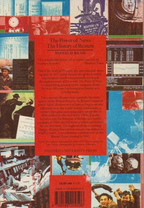 The Power of News: The History of Reuters,  1849 - 1989 by Donald Read