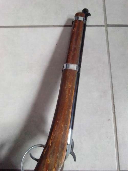 Freedom Wood Cap Gun TOY Pistol 19.5` - Rev War Replica - Parris w/black plug